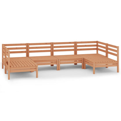 Set Salotto da Giardino 6 pz in Legno Massello di Pino ambra - homemem39
