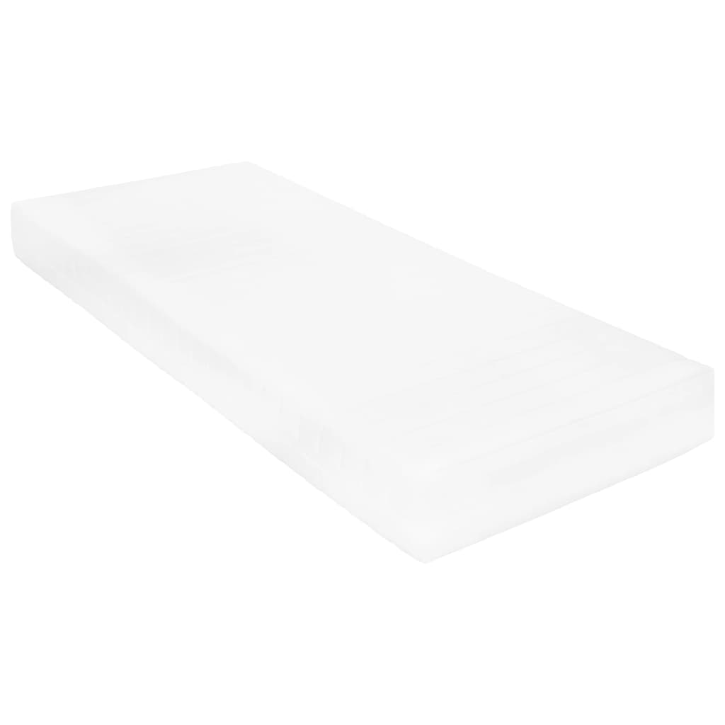 Divano Letto con Materasso 90x200 cm Bianco in Legno di Pino | homemem39