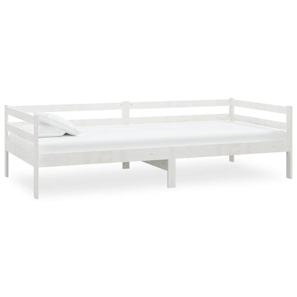 Divano Letto con Materasso 90x200 cm in Legno di Pino