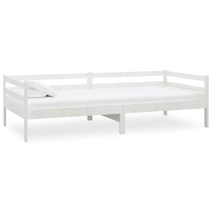 Divano Letto con Materasso 90x200 cm in Legno di Pino