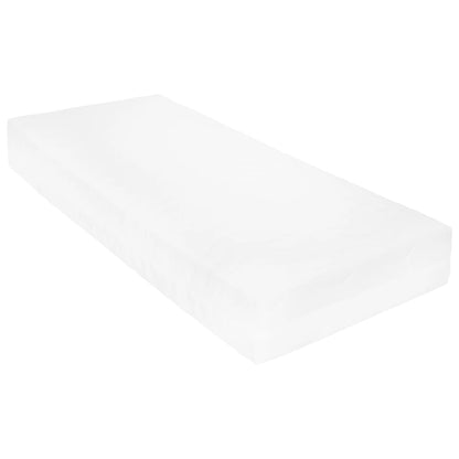 Divano Letto con Materasso 90x200 cm Grigio in Legno di Pino | homemem39