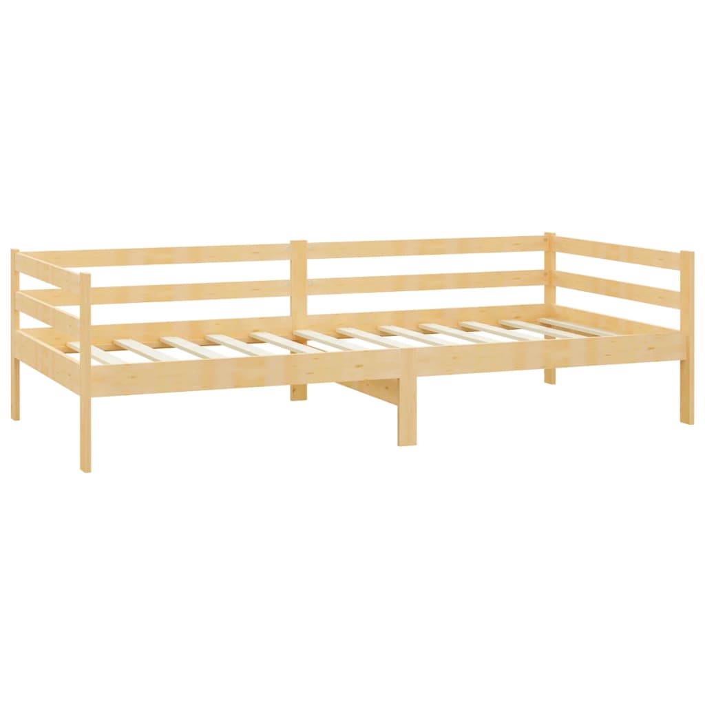 Divano Letto con Materasso 90x200 cm Legno Massello di Pino | homemem39