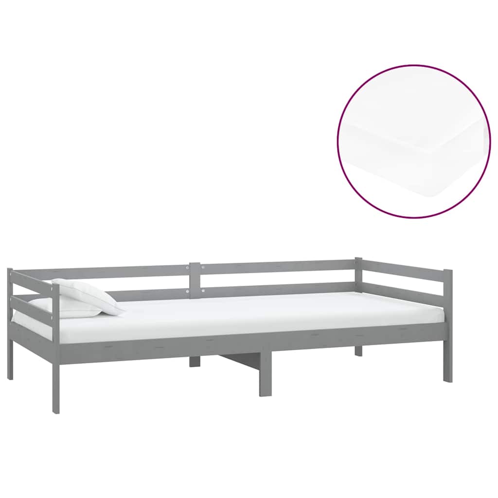 Divano Letto con Materasso 90x200 cm in Legno di Pino
