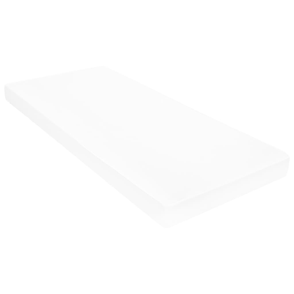 Divano Letto con Materasso 90x200 cm Bianco in Legno di Pino | homemem39