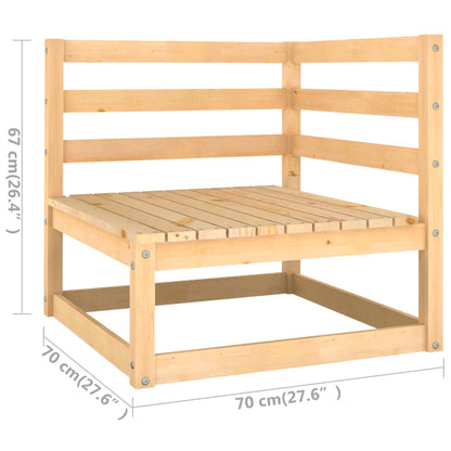 Set Divani Giardino 6 pz con Cuscini in Legno Massello di Pino - homemem39