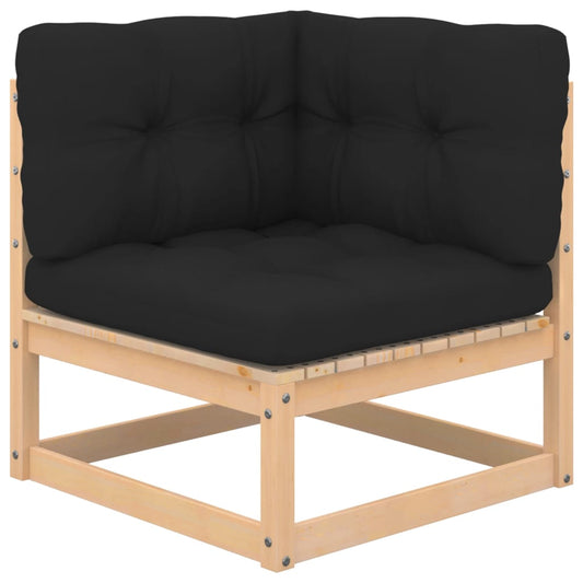 Set Divani Giardino 6 pz con Cuscini in Legno Massello di Pino - homemem39