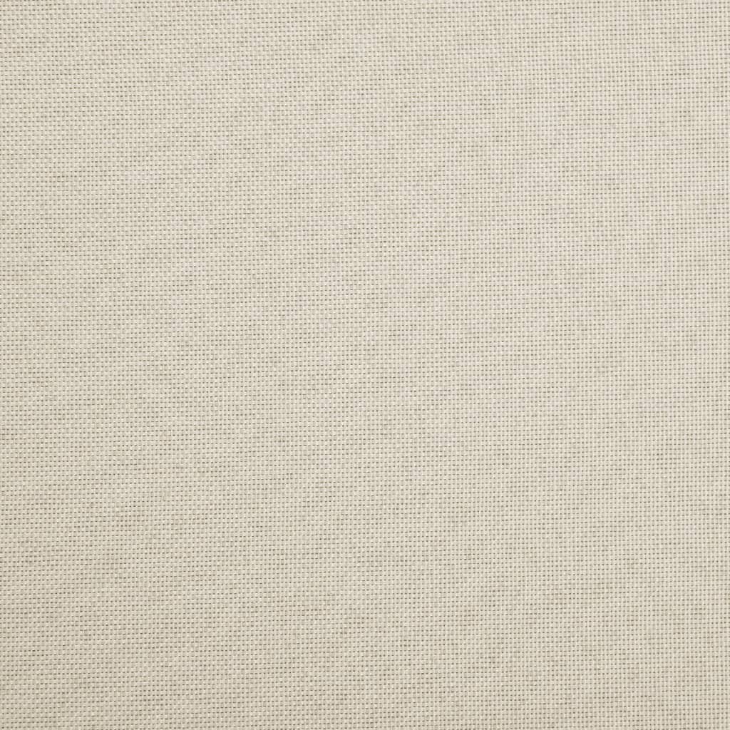 Sgabello con Contenitore Pieghevole Bianco Crema in Simil Lino - homemem39