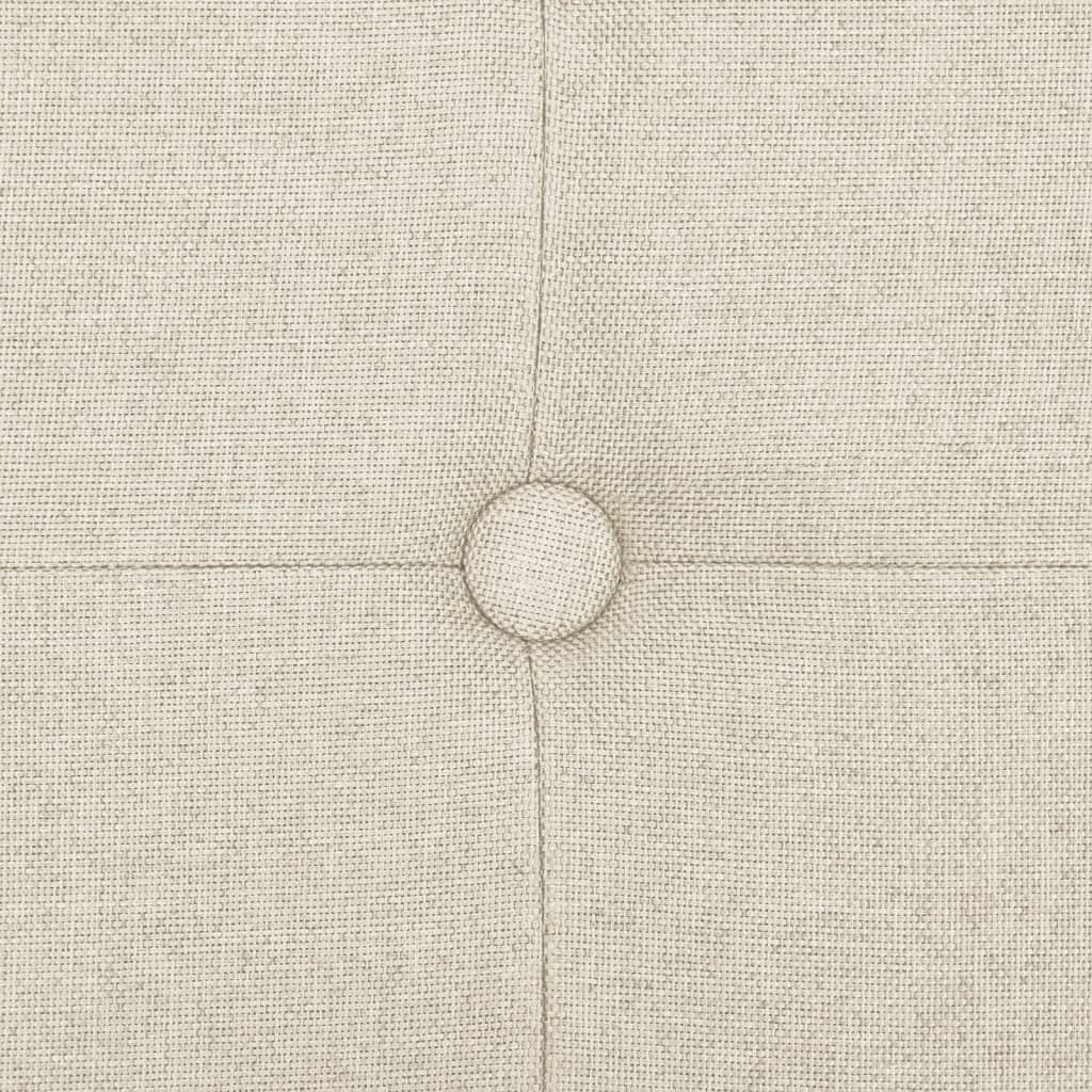 Cassapanca Pieghevole Bianco Crema in Simil Lino | homemem39