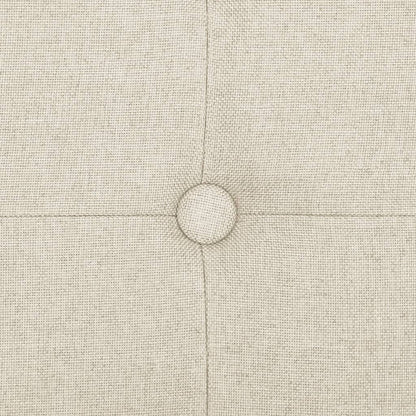Cassapanca Pieghevole Bianco Crema in Simil Lino | homemem39