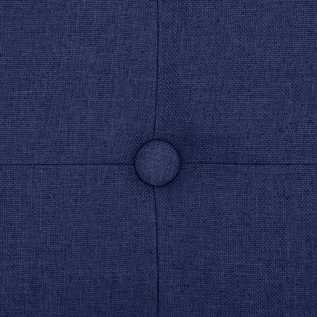 Cassapanca Pieghevole Blu in Simil Lino | homemem39