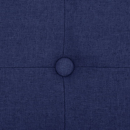 Cassapanca Pieghevole Blu in Simil Lino | homemem39