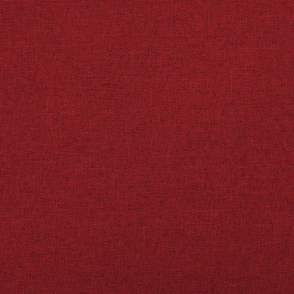 Cassapanca Pieghevole Rosso Vino 76x38x38 cm in Simil Lino | homemem39