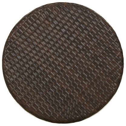 Tavolino da Tè Marrone 45 cm in Polyrattan