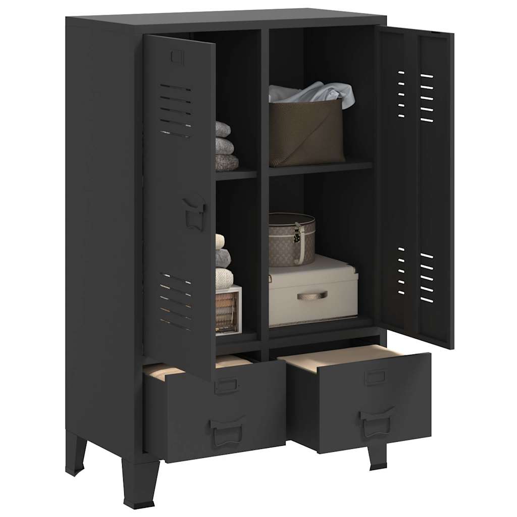 Armadio Industriale Antracite 67x35x107 cm in Acciaio
