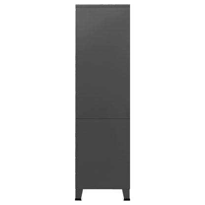 Armadio Antracite Industriale 90x50x180 cm in Metallo - homemem39