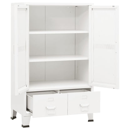 Armadio Classificatore Industriale Bianco 70x40x115 cm Metallo | homemem39