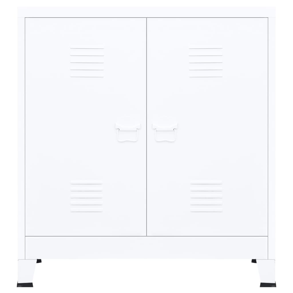 Armadio Classificatore Industriale Bianco 90x40x100 cm Acciaio