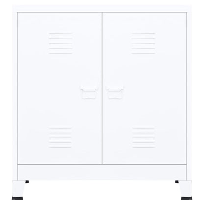 Armadio Classificatore Industriale Bianco 90x40x100 cm Acciaio