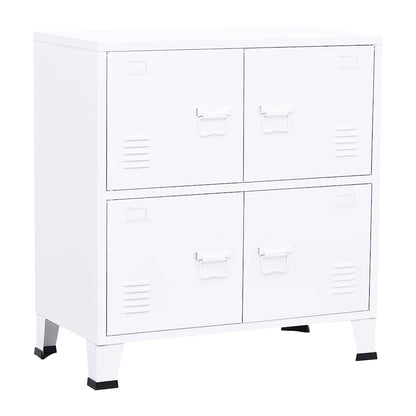 Armadio Classificatore Industriale Bianco 75x40x80 cm Acciaio - homemem39