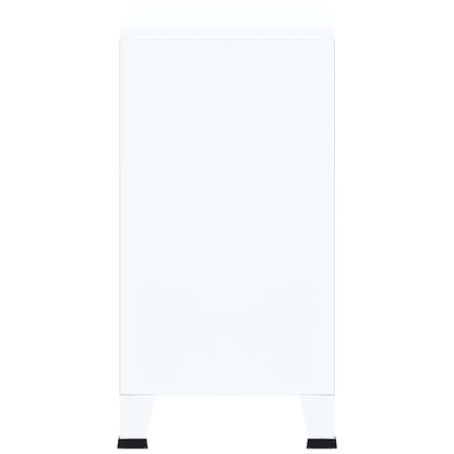 Armadio Classificatore Industriale Bianco 75x40x80 cm Acciaio - homemem39