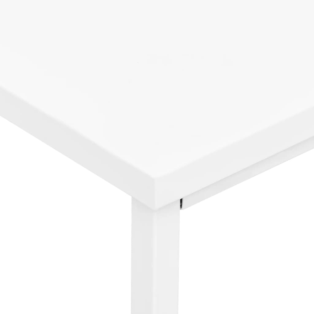 Scrivania Industriale con Cassetti Bianca 105x52x75 cm Acciaio - homemem39
