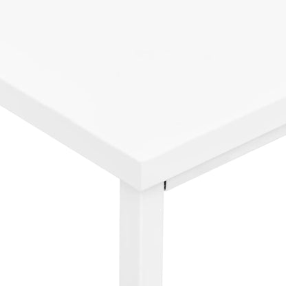 Scrivania Industriale con Cassetti Bianca 105x52x75 cm Acciaio - homemem39