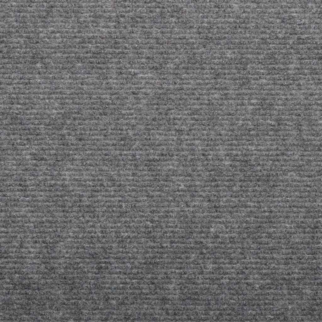 Adhesive Carpets for Stairs 15 pcs 56x17x3 cm Grey