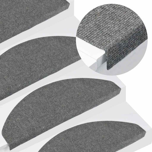 Tappetini Autoadesivi per Scale 15 pz 65x22,5x3,5 cm Grigi - homemem39