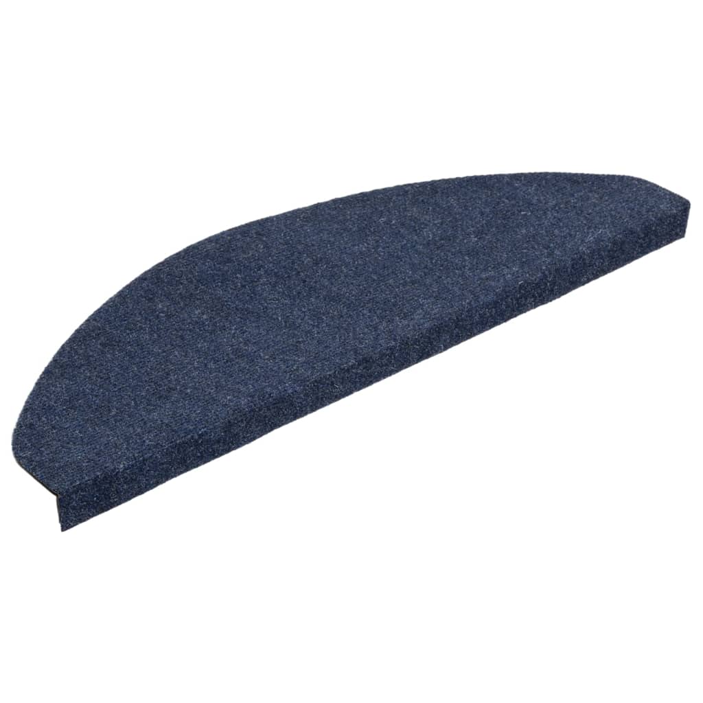 Tappetini Autoadesivi per Scale 15 pz 65x22,5x3,5 cm Blu - homemem39