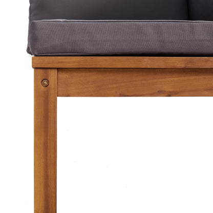 Set Divani da Giardino 4 pz con Cuscini in Massello di Acacia - homemem39