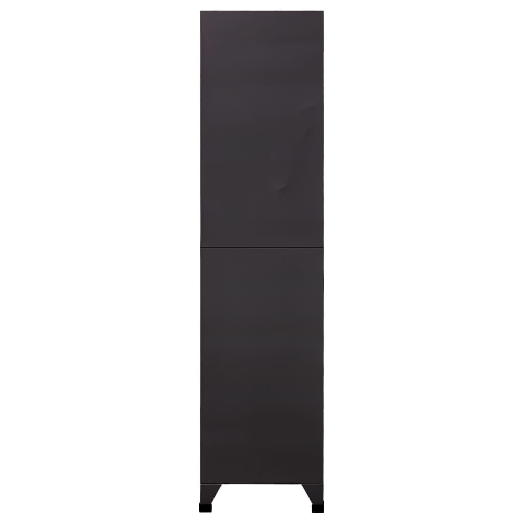 Armadietto con Serratura Antracite 90x45x180 cm in Acciaio | homemem39