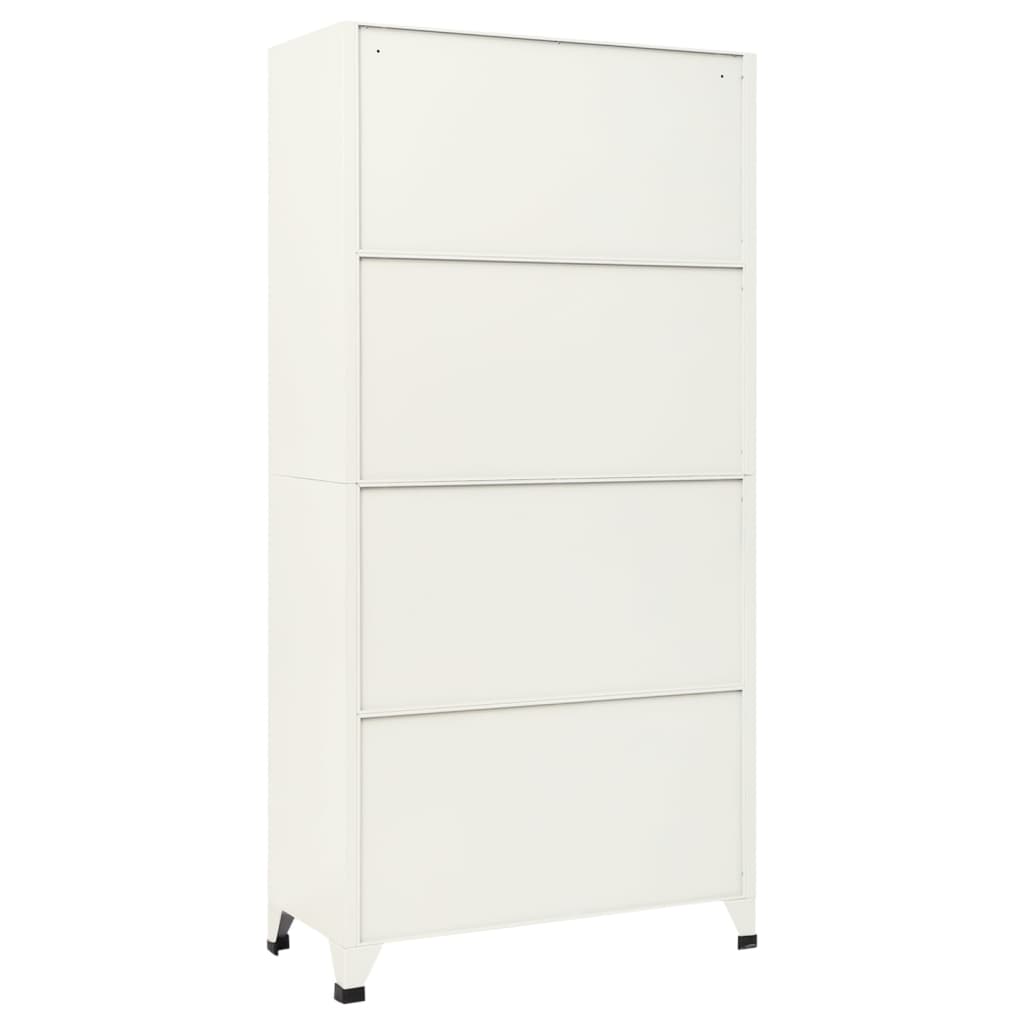 Armadietto con Serratura Grigio e Blu 90x45x180 cm in Acciaio | homemem39