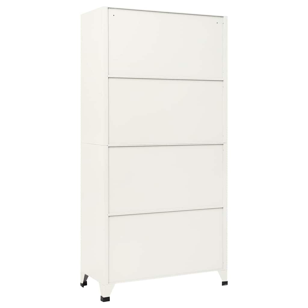 Armadietto con Serratura Grigio e Blu 90x45x180 cm in Acciaio | homemem39