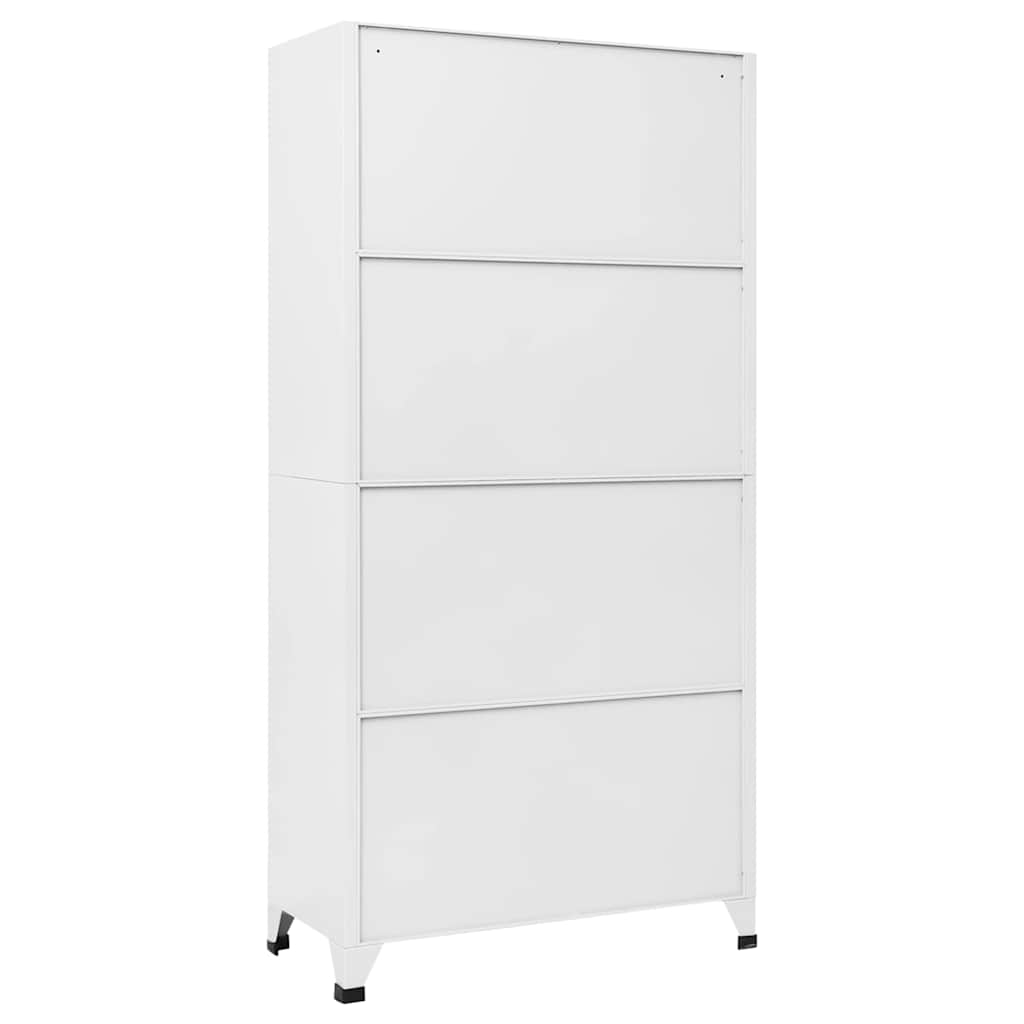 Armadietto con Serratura Grigio Chiaro 90x40x180 cm in Acciaio | homemem39