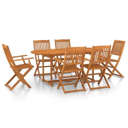 Set da Pranzo da Giardino 7pz 180x90x75cm Legno Massello Acacia - homemem39