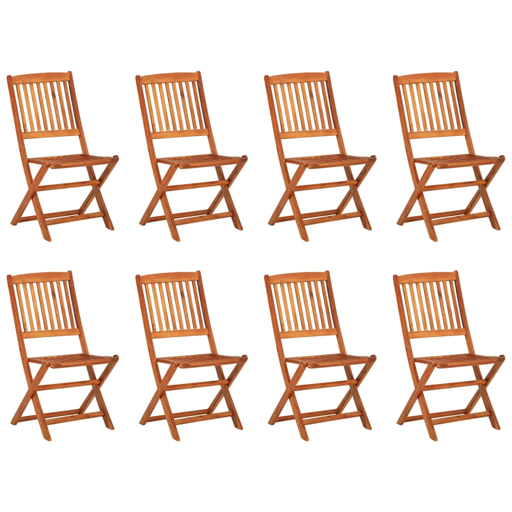 Set da Pranzo da Giardino 9 pz 220x90x75 cm Massello di Acacia - homemem39