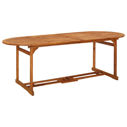 Set da Pranzo da Giardino 11 pz 220x90x75 cm Massello di Acacia - homemem39