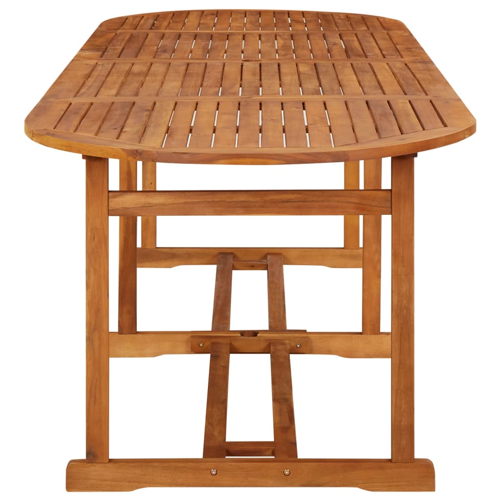 Set da Pranzo da Giardino 13 pz 280x90x75 cm Massello di Acacia - homemem39