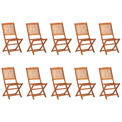 Set da Pranzo da Giardino 11 pz 280x90x75 cm Massello di Acacia | homemem39