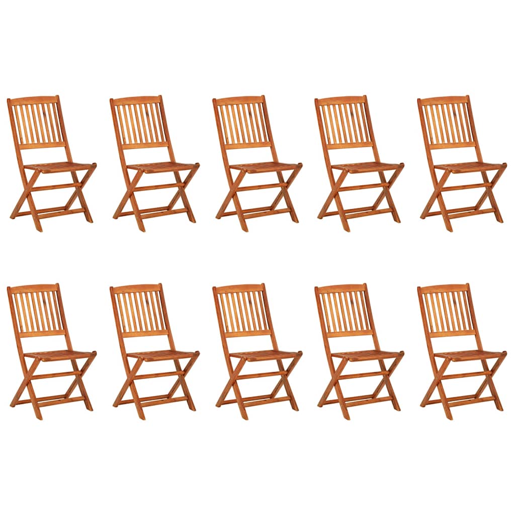 Set da Pranzo da Giardino 11 pz 280x90x75 cm Massello di Acacia