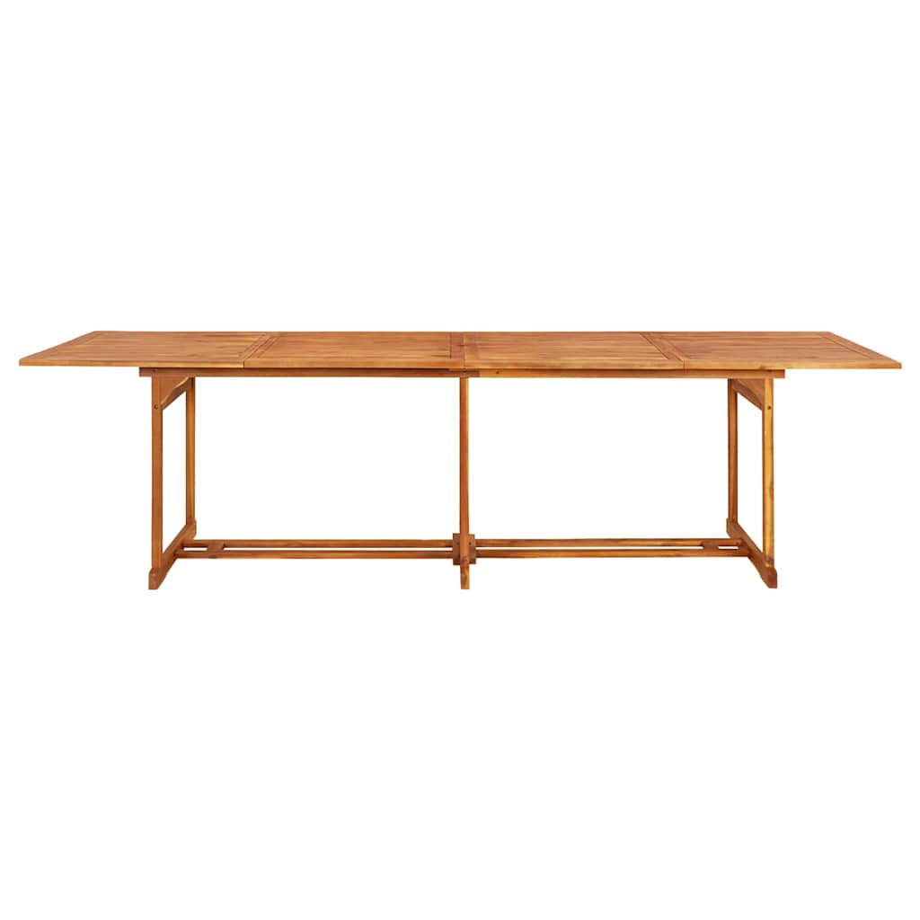 Set da Pranzo da Giardino 11 pz 280x90x75 cm Massello di Acacia