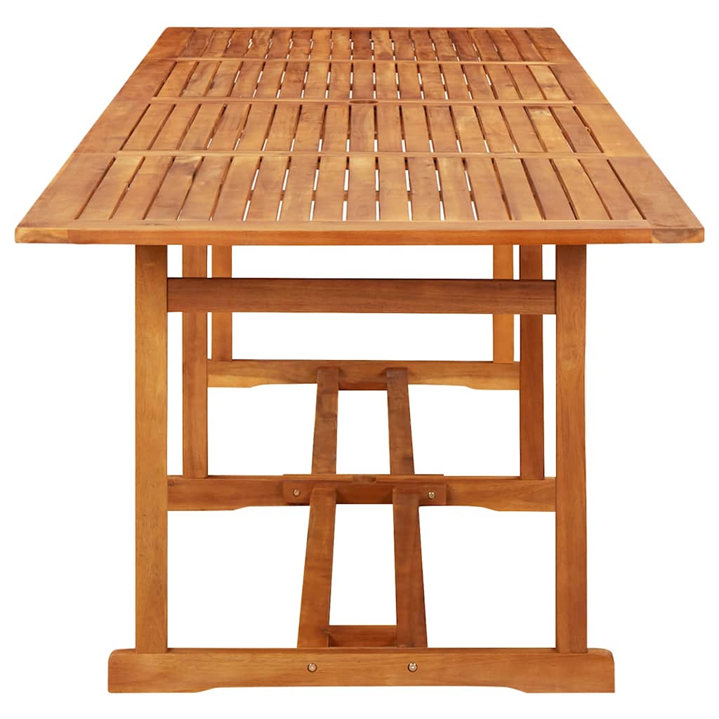 Set da Pranzo da Giardino 13 pz 280x90x75 cm Massello di Acacia