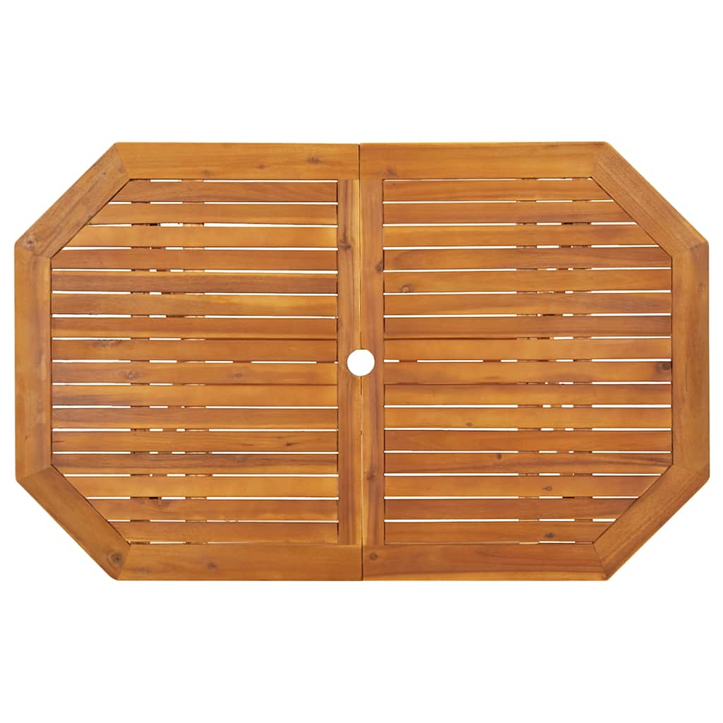 Set da Pranzo da Giardino 5 pz in Legno Massello di Acacia | homemem39
