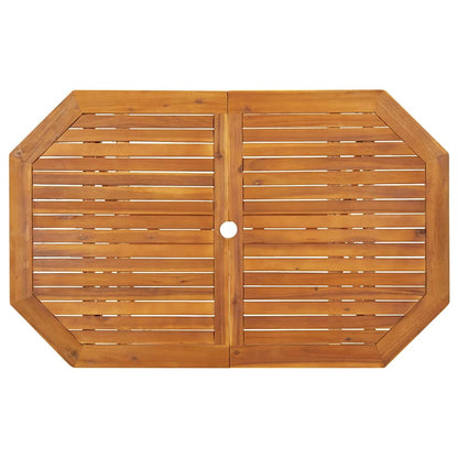 Set da Pranzo da Giardino 5 pz in Legno Massello di Acacia | homemem39