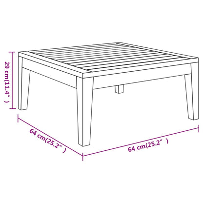 Set Divani Giardino 3 pz Cuscini Bianco Crema in Legno d'Acacia