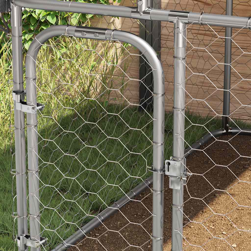 Gabbia per Cani da Esterno con Tetto 100x100x150 cm | homemem39