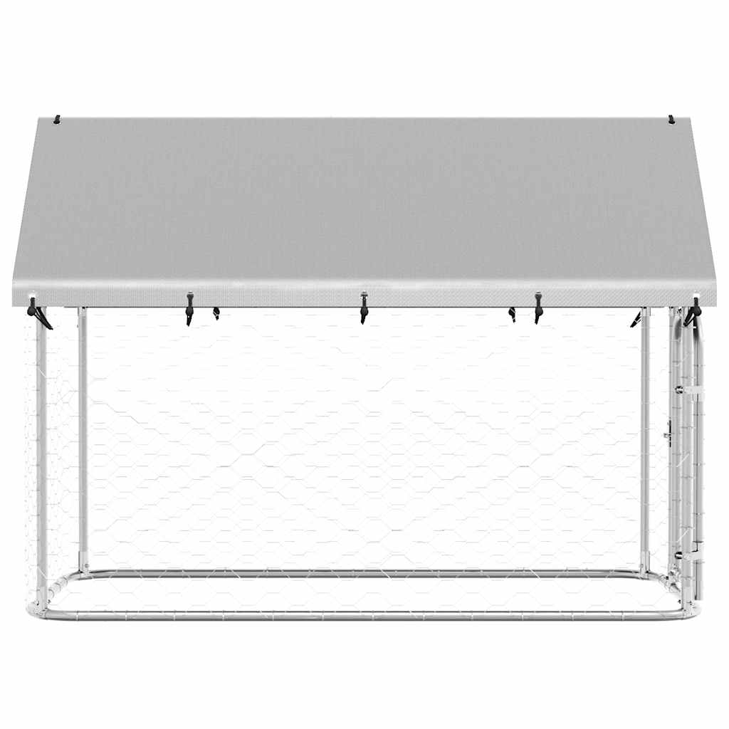 Gabbia per Cani da Esterno con Tetto 200x100x150 cm | homemem39