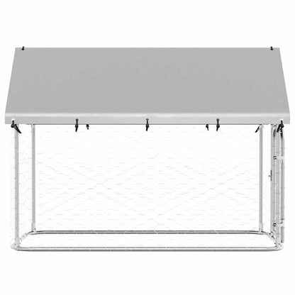 Gabbia per Cani da Esterno con Tetto 200x100x150 cm | homemem39