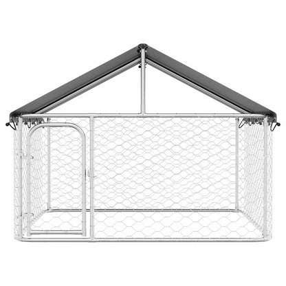 Gabbia per Cani da Esterno con Tetto 200x200x150 cm | homemem39