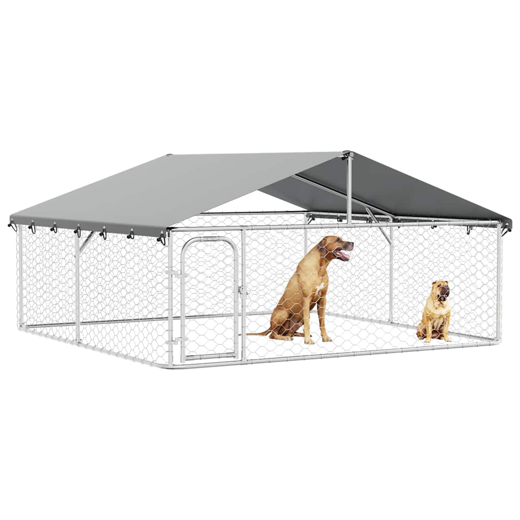Gabbia per Cani da Esterno con Tetto 300x300x150 cm | homemem39